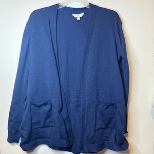 Blue Time and Tru cardigan with pockets (size medium).